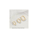 Aretes para mujer chapadas en oro de 14 quilates
