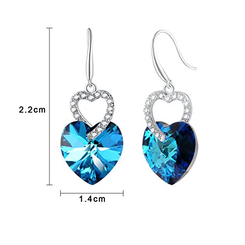 Pendientes en forma de corazón