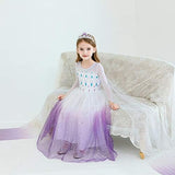 Disfraz de Elsa, Disney, vestido largo con accesorios, Halloween