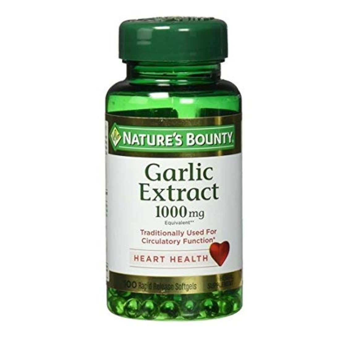 Naturaleza Bounty sin olor ajo 1000 mg,100 cápsulas blandas