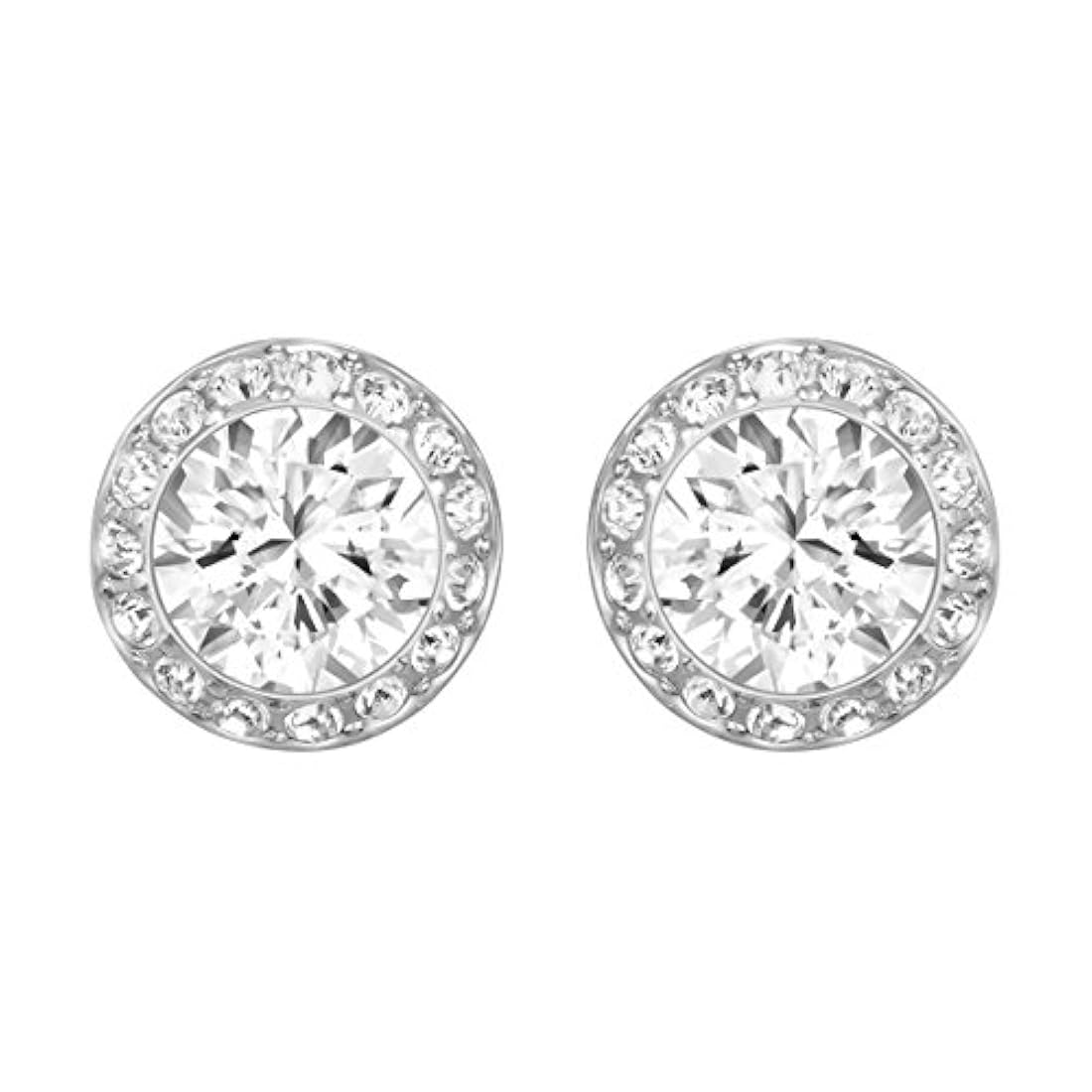 SWAROVSKI - Pendientes de tuerca con solitario angélico