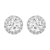 SWAROVSKI - Pendientes de tuerca con solitario angélico