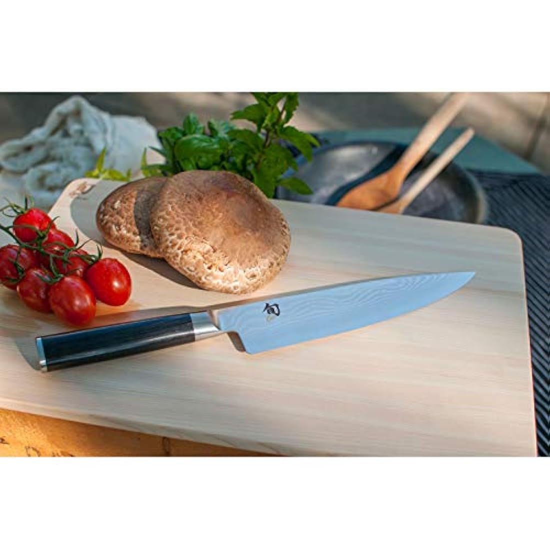 Cuchillo clásico para chef, 8 pulgadas, Negro