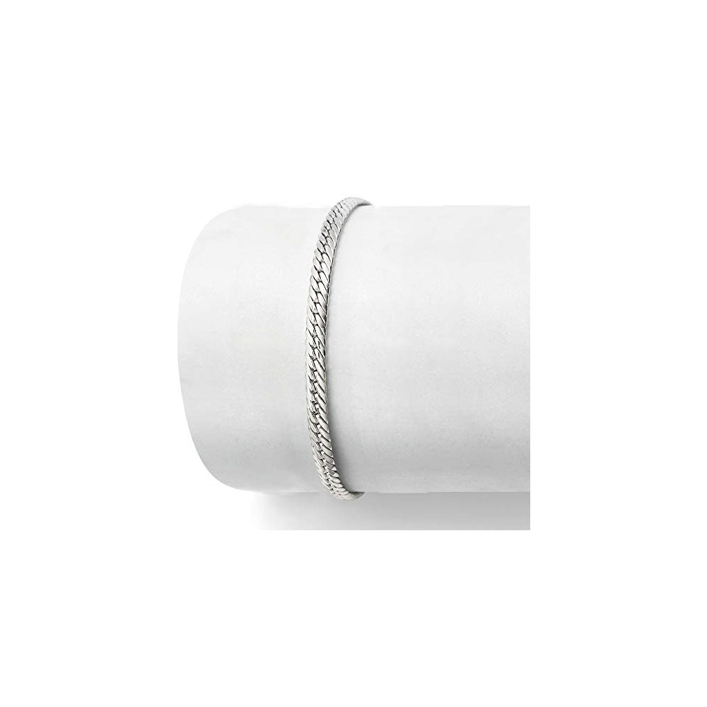 Pulseras italiana de eslabones cubanos de oro de 14 quilates