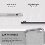 DTTOCASE - Funda para iPhone SE 2022/2020, iPhone 8, iPhone 7, funda de silicona líquida para iPhone SE 8 7 de 4.7 pulgadas, funda protectora colorida suave y sedosa para niñas y mujeres, color gris marino