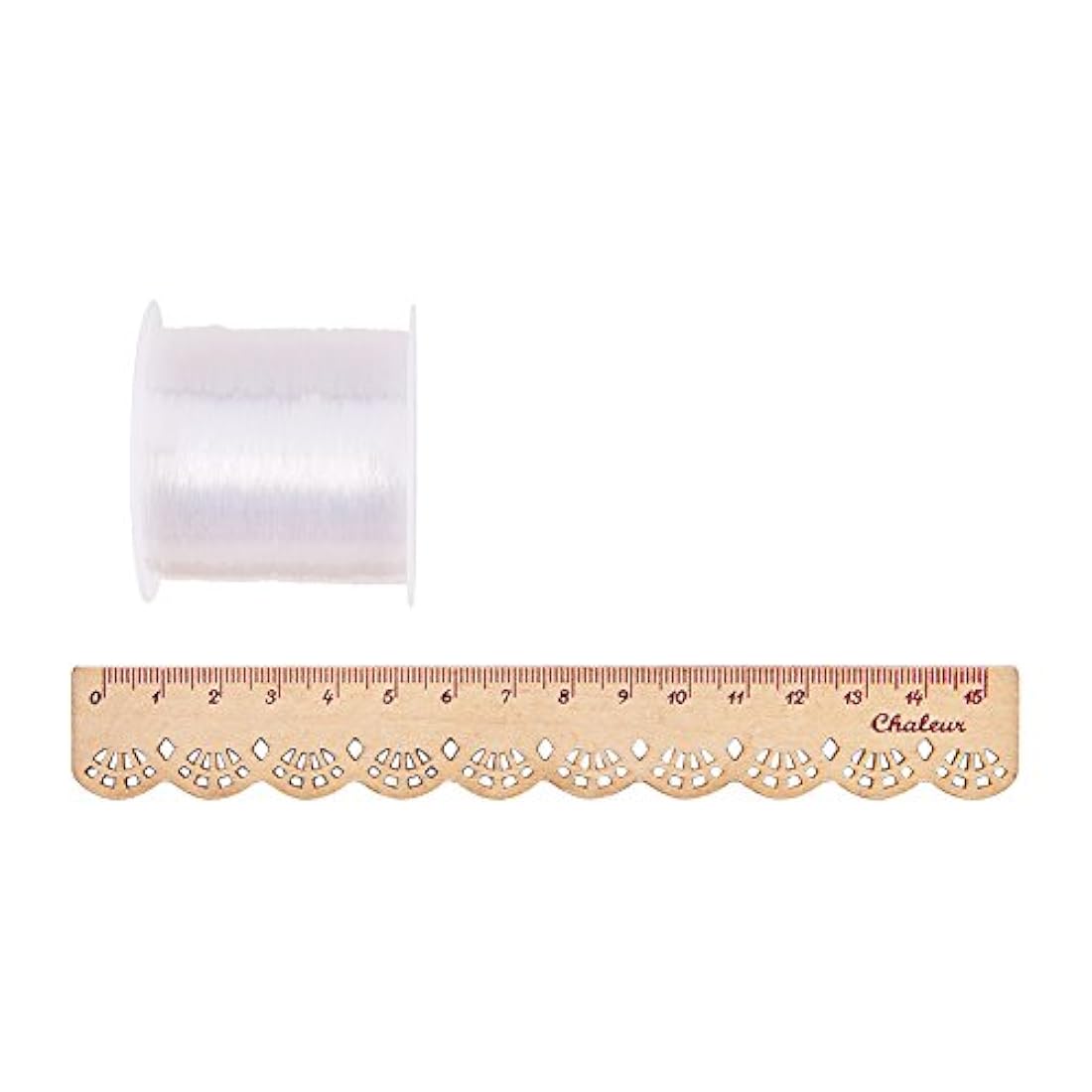 Pandahall - 1 rollo de alambre transparente de hilo de nylon