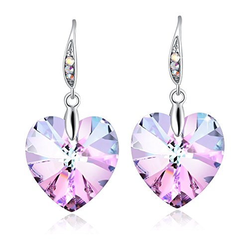 Arete en forma de corazón para mujer