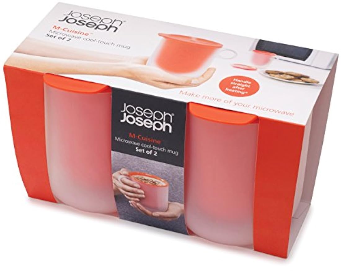 Plato para microondas con tapa, color naranja, Set de tazas