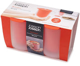 Plato para microondas con tapa, color naranja, Set de tazas