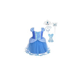 Disfraz de princesa para niñas de color azul talla 2T