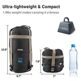 Ohuhu - Saco de dormir compacto, para 3 estaciones, para clima cálido, ligero, portátil, saco de dormir para adultos y niños, con bolsa de transporte para camping, senderismo, mochila y al aire libre 59 ℉-77 ℉