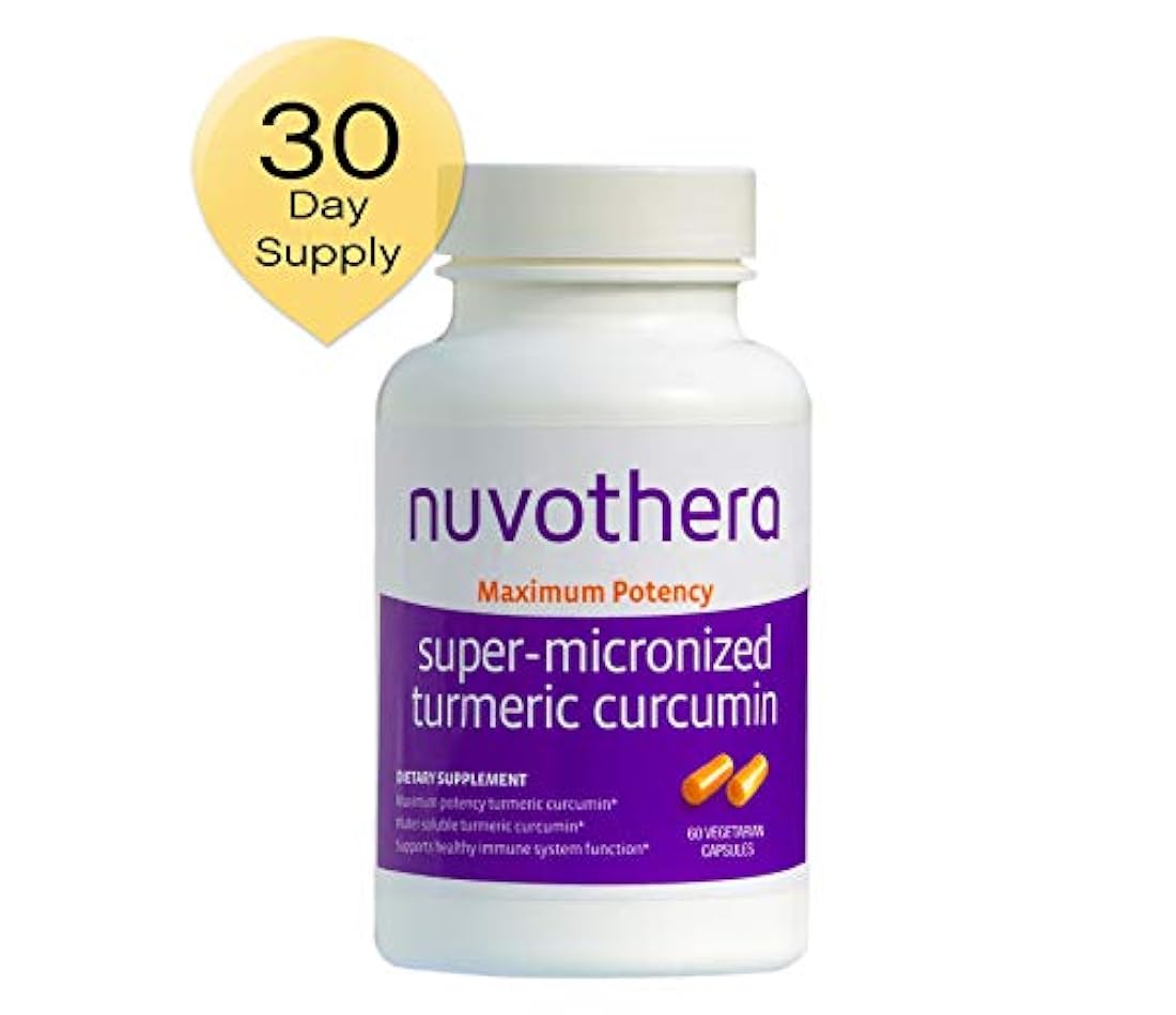 Nuvothera Super Micronizado Tumeric95% Curcumina 60 cápsulas