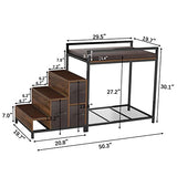 GDLF Literas para ventana para perros, mesita de noche, cama elevada para perros, plataforma de varios niveles con tapicería de espuma, almohadilla antideslizante y almacenamiento