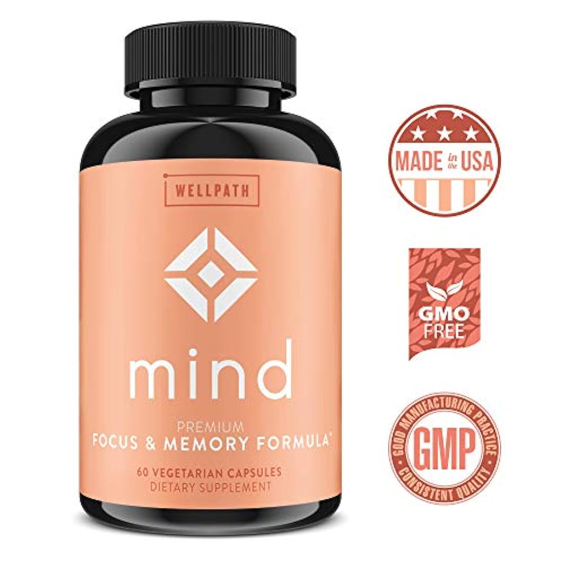 Mind Premium-Suplemento de soporte cerebral-Fórmula natural