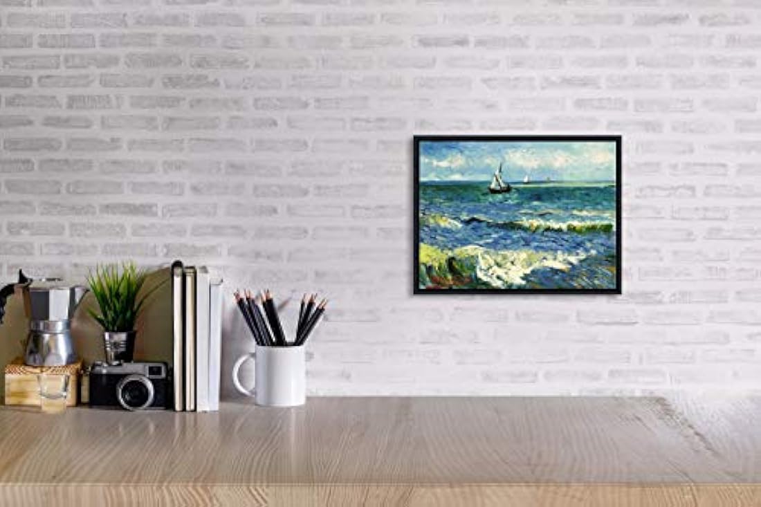 Wieco Art - Lienzo decorativo, diseño de paisaje marítimo