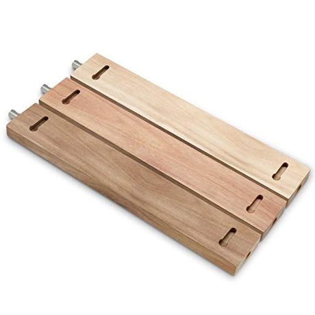 Tiras de cuchillos magnéticos, color marrón, 12