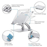 Nulaxy -Soporte ergonómico ajustable para ordenador portátil