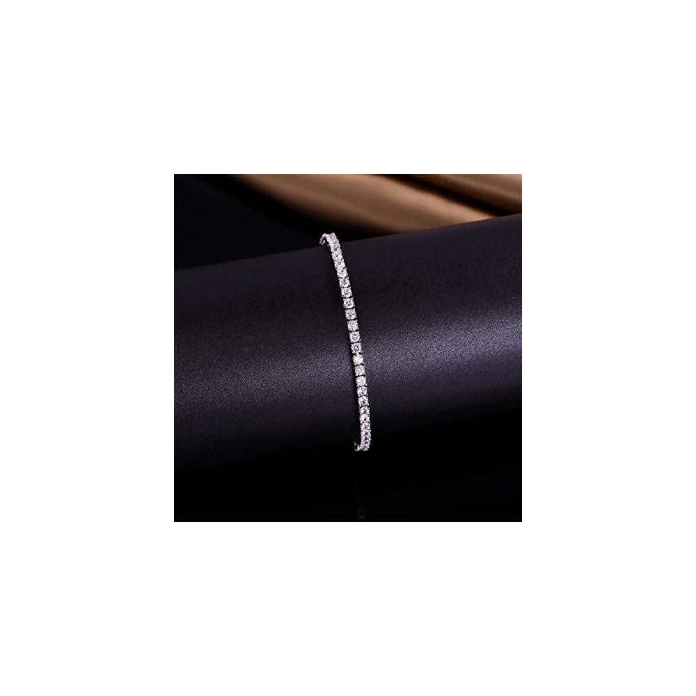 Pulseras y tobilleras de tenis clásica chapada