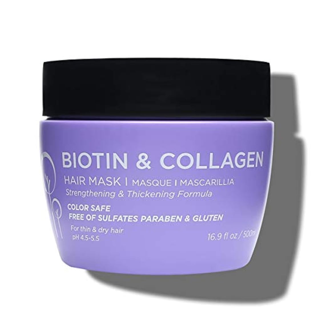 Biotin Colágeno Máscara para Cabello seco y dañado