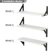 Estantes Flotantes Forbena, Set de 3, 17 x 6 Pulgadas, Modernos