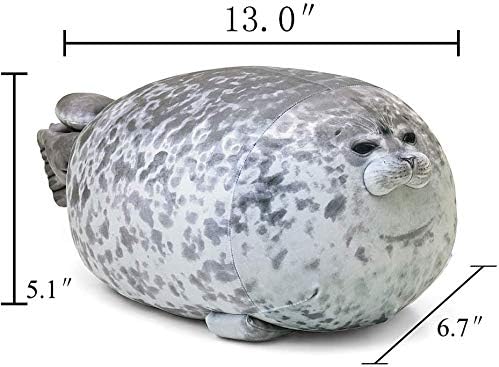Pillow de Foca Chubby Blob, MerryXD, Plush, 13 in, Juguete