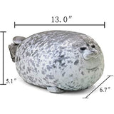Peluche de foca color gris - 60 cm de largo