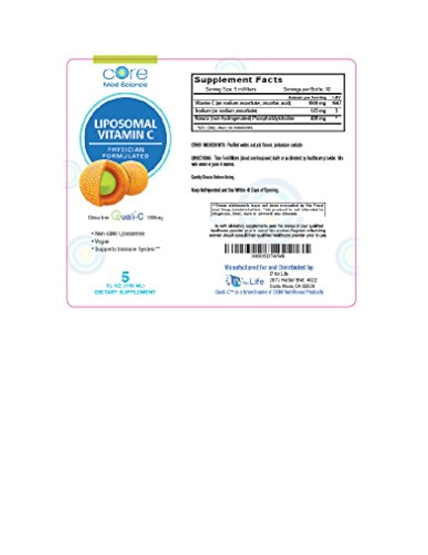 Liposomal Vitamina C 1000 mg Líquido - Fórmula Original