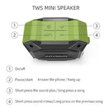 Altavoz Bluetooth a prueba de agua (Verde)