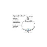 Pulseras para mujer regalos para niñas AGVANA Aguamarina
