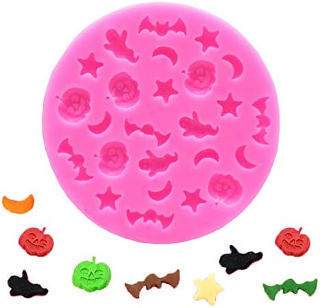 Molde de Silicona Mini Halloween, Ideal para Chocolates y Dulces