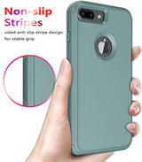 Diverbox Funda para iPhone 8 Plus, iPhone 7 Plus [a prueba de golpes] [a prueba de gotas] [a prueba de polvo], funda de protección resistente para Apple iPhone 8 Plus y 7 Plus (verde pino)