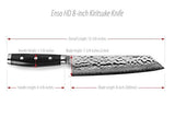 Enso HD martillado Damasco cuchillo de Kiritsuke