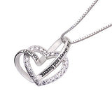 Jewelry Plata de ley Te amo por siempre y para siempre