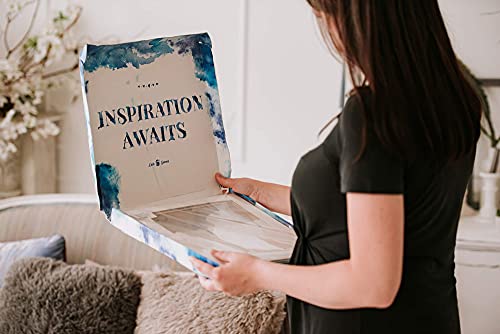 Cajas de globos transparentes doradas con 27 letras – Decoración de baby shower para bebé niño o niña – primer cumpleaños, despedida de soltera, decoración de fiesta de revelación de género – Regalos reutilizables en caja de regalo