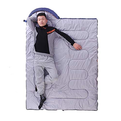 Kuzmaly Camping Sleeping Bag 3 Seasons Lightweight &amp;Waterproof with Compression Sack Camping Sleeping Bag Indoor &amp; Outdoor for Adults &amp; Kids…