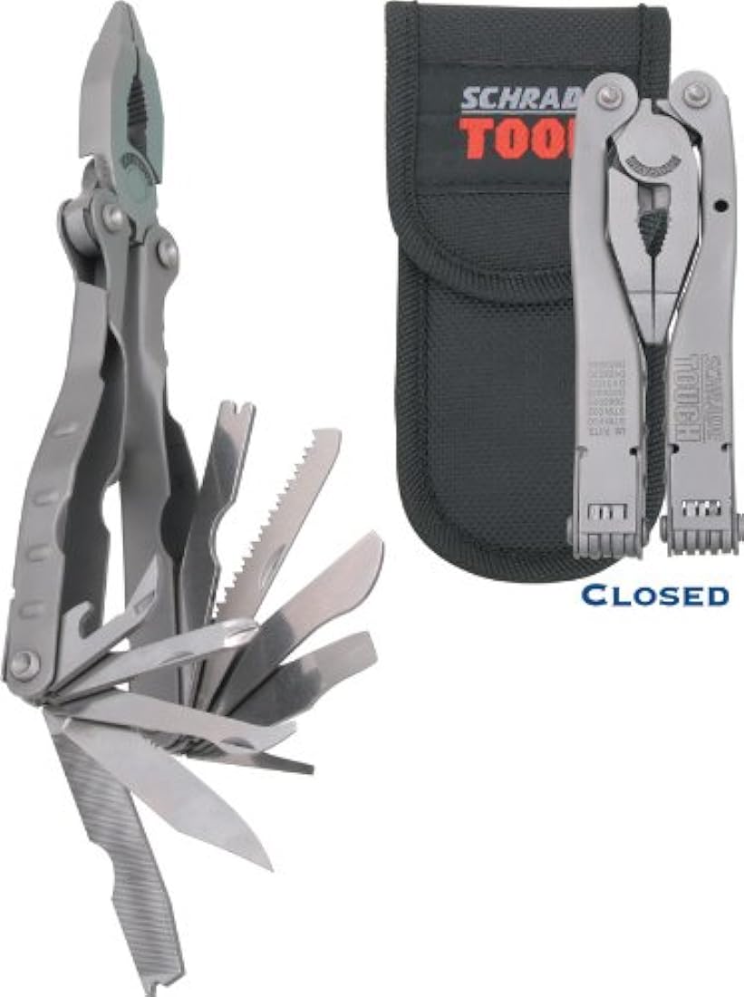Schrade - Herramienta múltiple de acero inoxidable