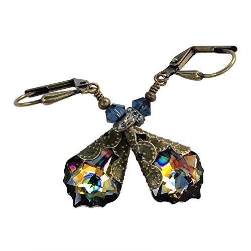 HisJewelsCreations Aretes colgantes inspirados vendimia
