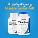 Nutricost Vitamina A 10.000 UI, 500 cápsulas de gel suave