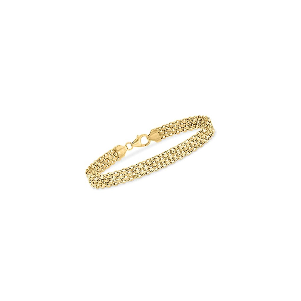 Pulseras italiana de oro amarillo de 18 quilates