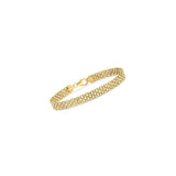 Pulseras italiana de oro amarillo de 18 quilates