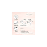 Aretes de aro de plata con forma de bola para mujeres