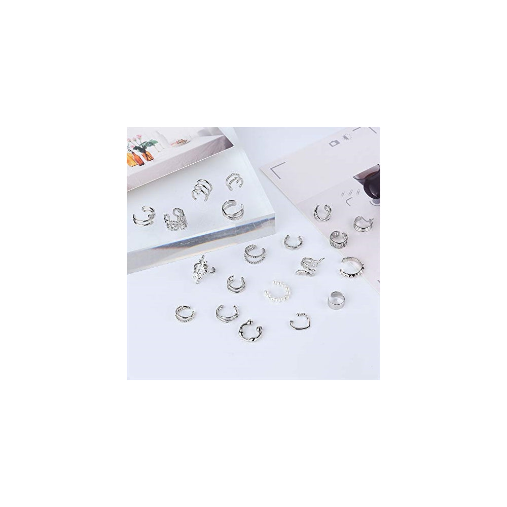 Aretes ajustables sin perforación para mujer