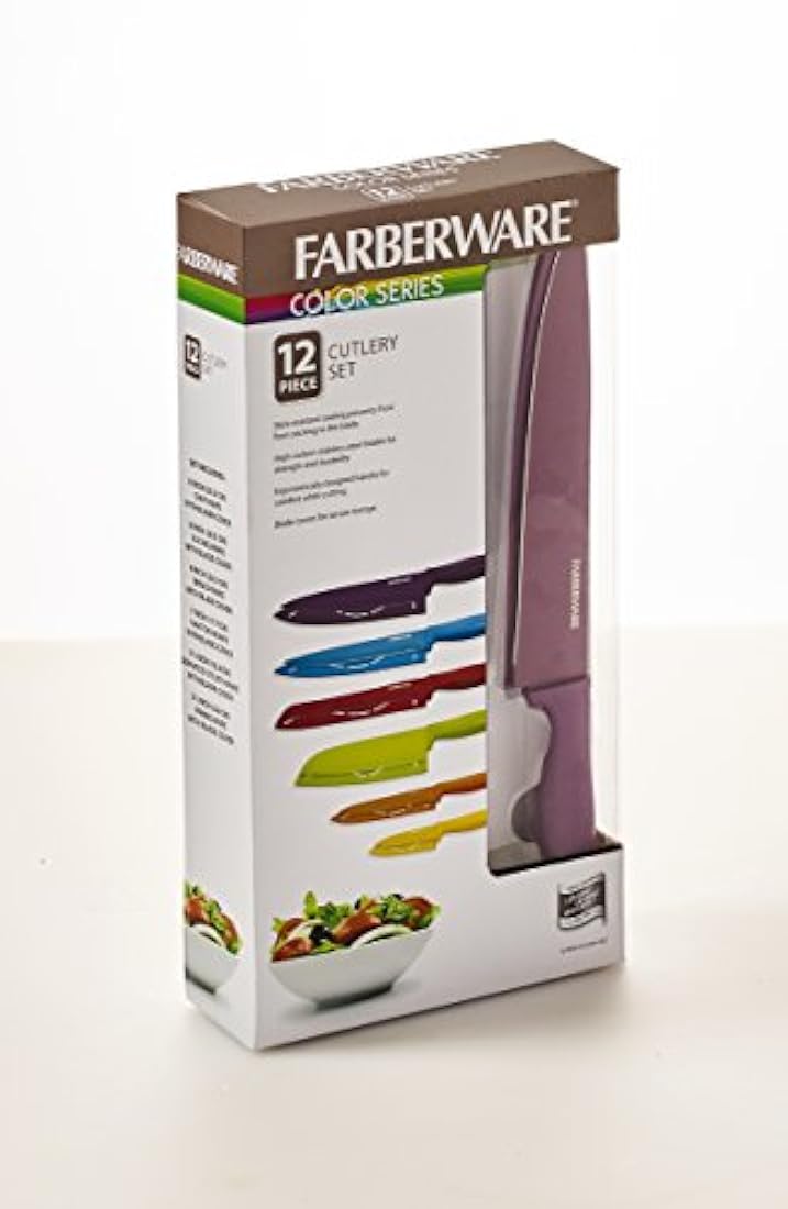 Juego de 12 cuchillos de resina, Farberware -
