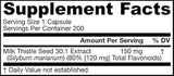 Jarrow Formulas, cardo mariano, cápsulas de 0.005 oz