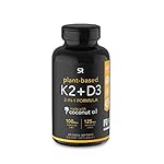 Vitamina K2 + D3 con aceite de coco orgánico para una mejor