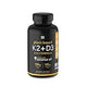 Vitamina K2 + D3 con aceite de coco orgánico para una mejor