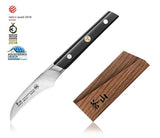 Acero Forjado Pelar de 2.75 pulgadas Cuchillo y madera