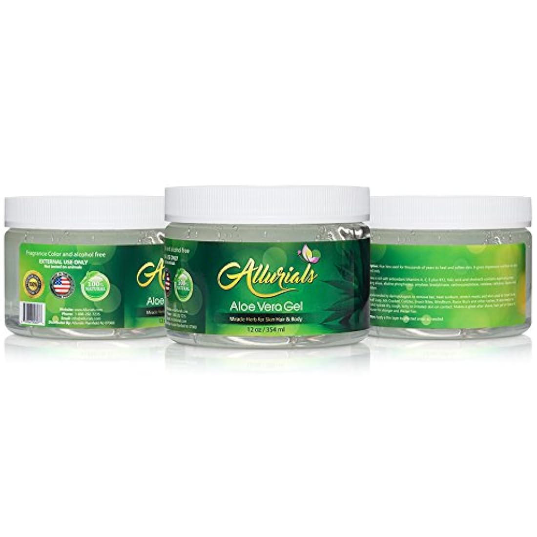 Gel Allurials -   de aloe vera natural, 100% puro