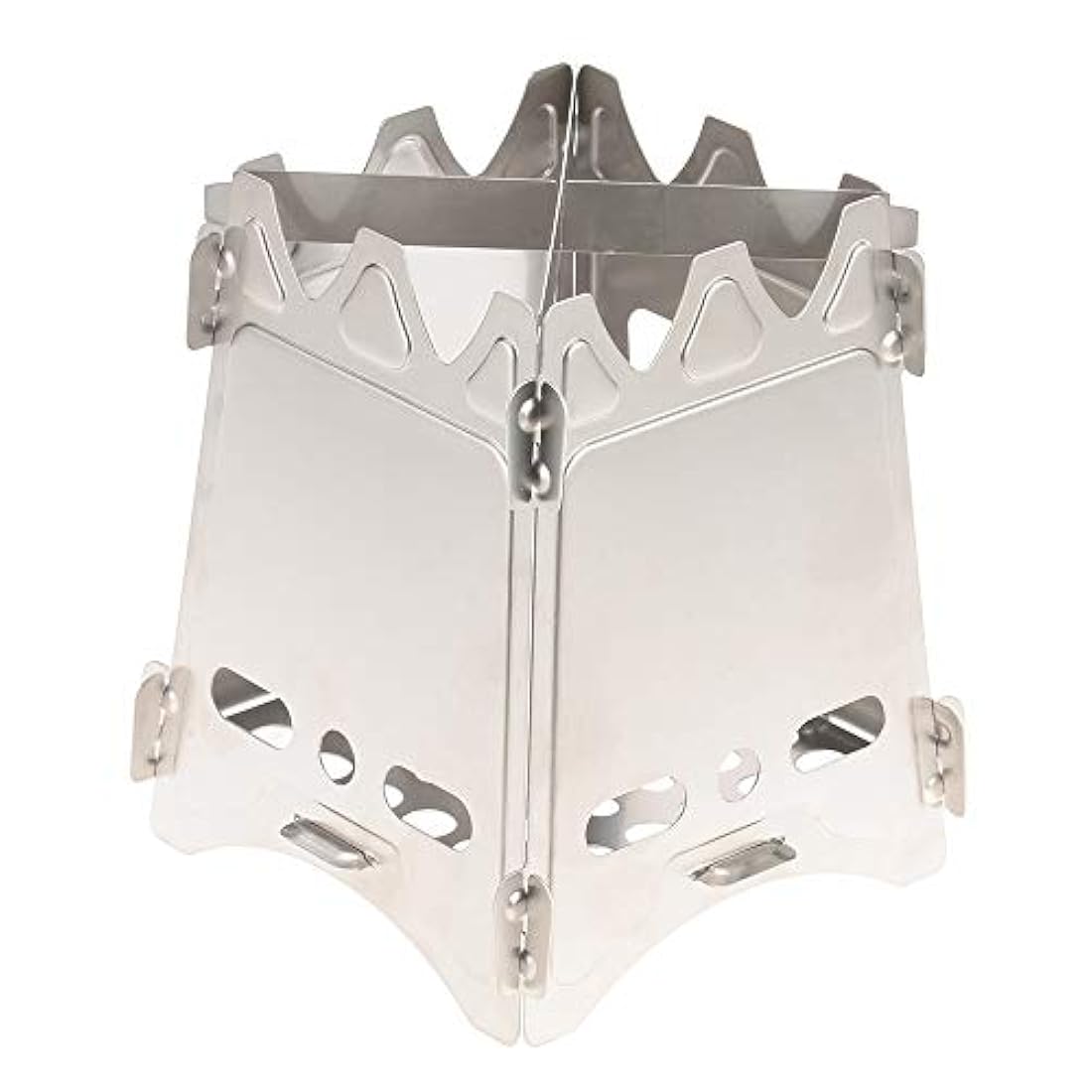 Lixada - Estufa portátil plegable de acero inoxidable