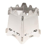 Lixada - Estufa portátil plegable de acero inoxidable